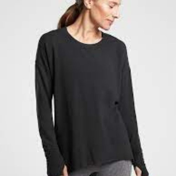 Athleta Luxe Sweatshirt Long Sleeve - Picture 1 of 10